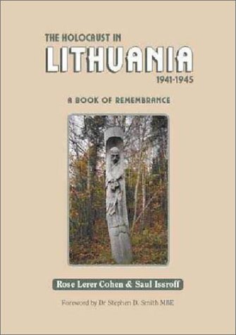 Book cover depicting a carved wooden monument in a forest, Lithuania, 1941-1945.