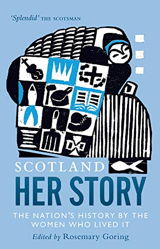 Book cover featuring a stylized illustration of a woman holding a patterned quilt.