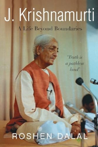 Book cover featuring a portrait of J. Krishnamurti, a thoughtful, older man.