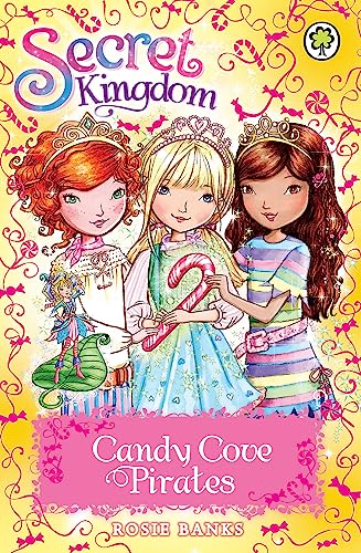 Book cover featuring three young girls with crowns and candy canes.