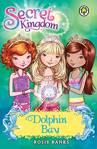 Book cover featuring three young princesses holding a glowing seashell.