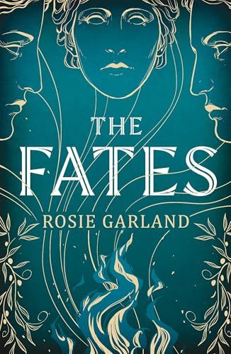 Book cover with three stylized faces, flowing lines, and flames on a teal background.