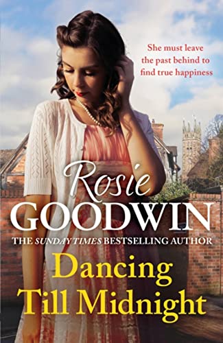 Book cover featuring a young woman in vintage clothing, with a town backdrop.