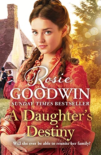 Book cover: young woman in historical clothing, Victorian house background.