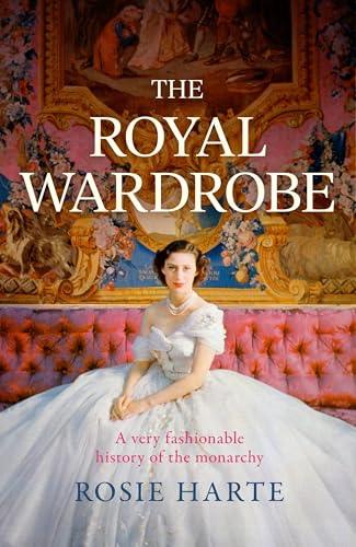 Book cover featuring a woman in a white gown before ornate decor.