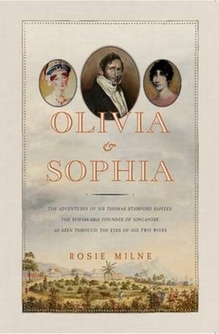 Book cover with portraits of three people and the title "Olivia & Sophia".