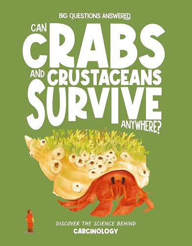 Book cover featuring crabs and hermit crabs on green grass.