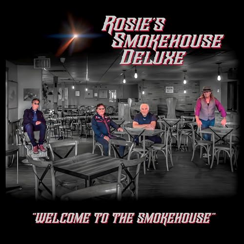 CD cover featuring four people in a restaurant with a smoky aesthetic.