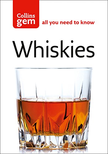 Book cover for Whiskies (Collins Gem) featuring a glass of amber-colored whiskey.