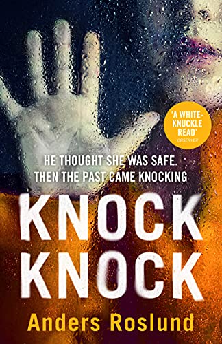 Book cover showing a hand pressed against a rain-streaked glass pane.