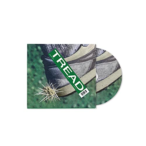 CD cover for Ross From Friends' "Tread" featuring sneakers and a thistle.
