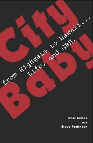 Black cover with large red text reading "City Baby" and author names.
