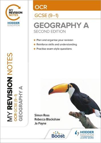 Geography revision notes book cover with a toucan image.