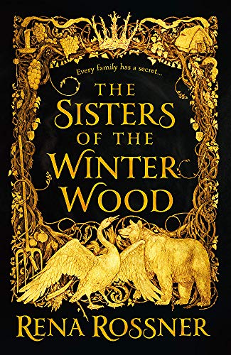 Book cover: gold illustrations of animals and ornate frame on black.