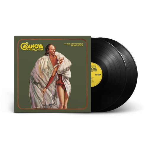 Vinyl record and album cover for Nino Rota’s “Il Casanova di Federico Fellini.”