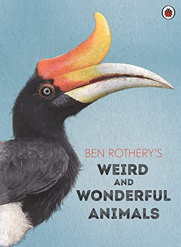 Book cover featuring a painted portrait of a hornbill with large beak.