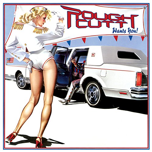 CD cover for Rough Cutt’s “Wants You!” featuring a woman and van.