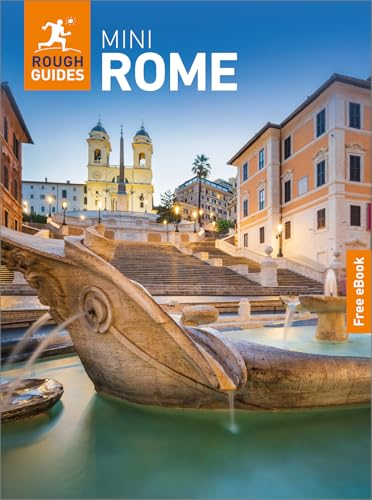 Book cover for The Mini Rough Guide to Rome featuring the Spanish Steps fountain.