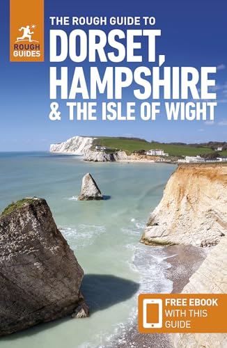 Book cover showing white chalk cliffs and the sea in Dorset, Hampshire, and Isle Wight.