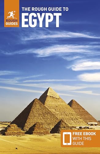 The Rough Guide to Egypt travel book cover featuring the Great Pyramids of Giza.