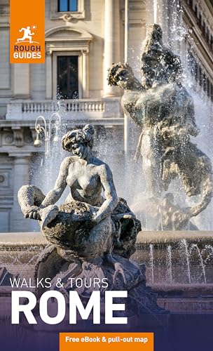 Rough Guides Rome travel book cover featuring the Trevi Fountain.