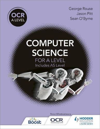 OCR A Level Computer Science textbook cover with robotic arms.