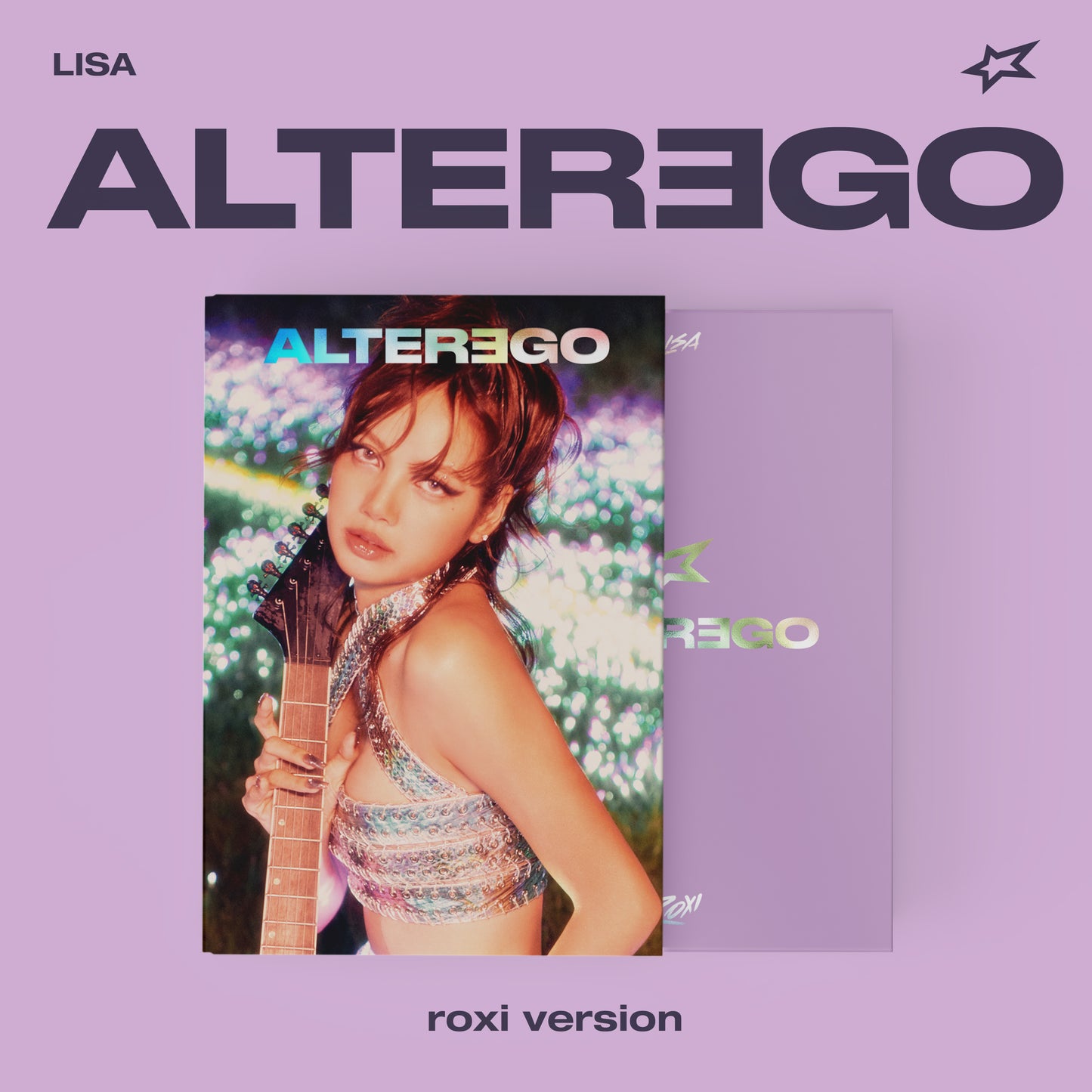LISA’s “Alter Ego” CD, ROXI version, features a portrait of the artist.