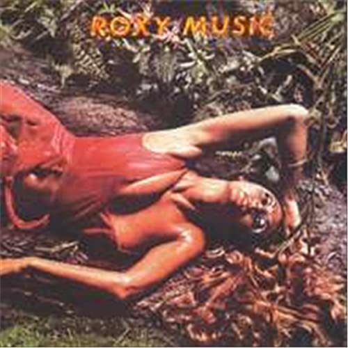 Roxy Music “Stranded” album cover: a red-toned figure in foliage.
