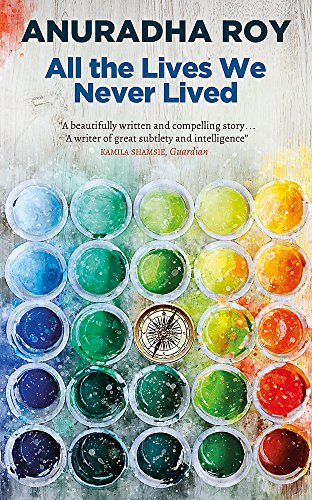 Book cover featuring a grid of colorful paint pots and a central brass compass.