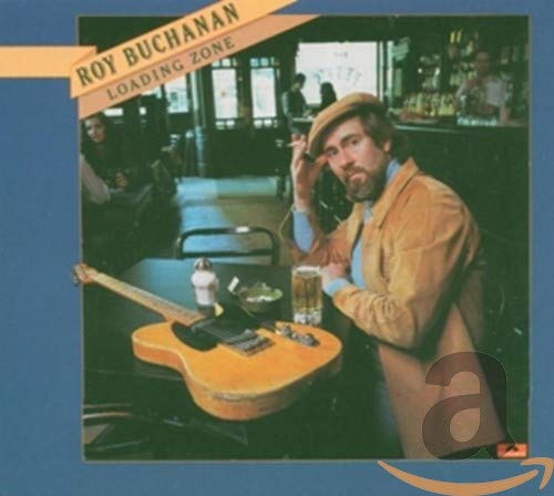 Roy Buchanan album cover: man with guitar in a bar scene.