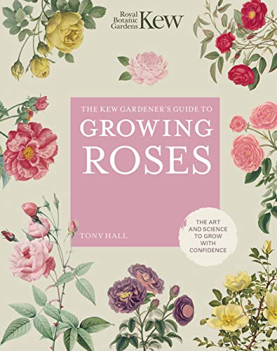 Book cover featuring vintage botanical illustrations of various roses.