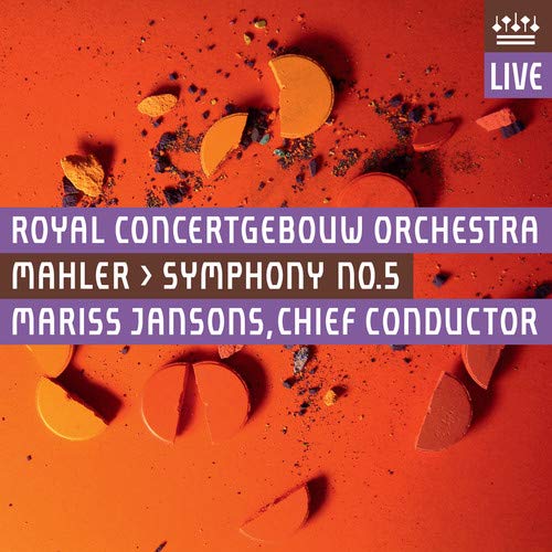 CD cover for Royal Concertgebouw Orchestra performing Mahler's Symphony No. 5.