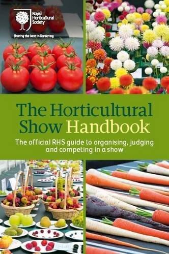 Book with green and floral cover, likely featuring RHS logo and gardening images.