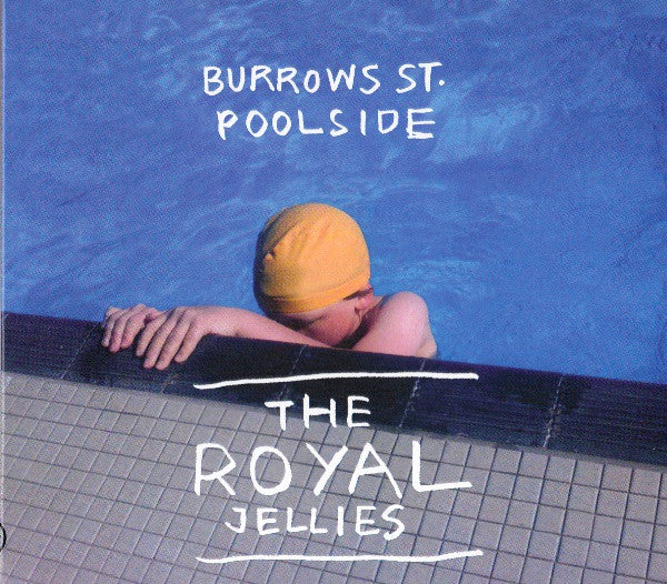 CD cover: swimmer with yellow cap at poolside, text overlay.