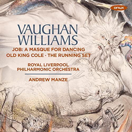CD cover for Vaughan Williams’ “Job” featuring dramatic, swirling artwork.