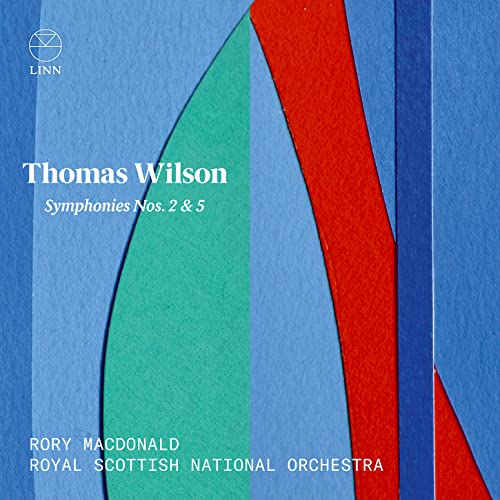 CD cover with abstract blue, red, and green shapes and text.