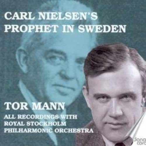 CD cover featuring portraits of composers Carl Nielsen and Tor Mann.