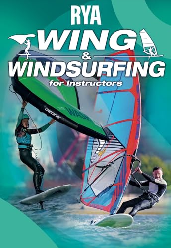 Front cover of RYA Wing and Windsurfing for Instructors book showing two people sailing.