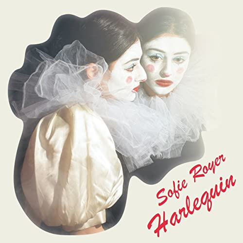 Two pale-faced women with red cheeks and tulle, album cover.