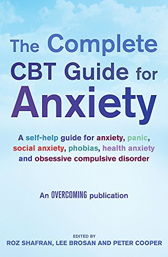 Book cover: “The Complete CBT Guide for Anxiety” with a blue sky background.