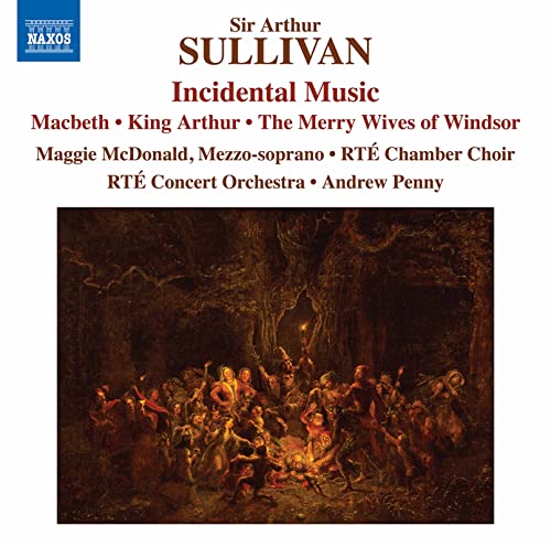 CD cover for Sir Arthur Sullivan’s “Incidental Music” with a forest scene.