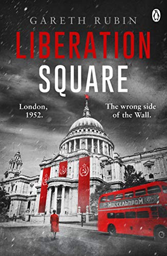 Book cover: St. Paul’s Cathedral with red flags and a Soviet bus.