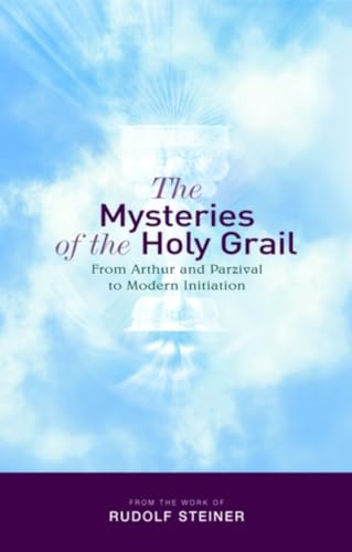 Book cover: “The Mysteries of the Holy Grail” with a chalice image.