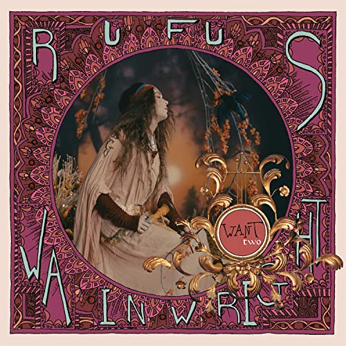 Rufus Wainwright album cover: portrait in ornate, patterned frame.