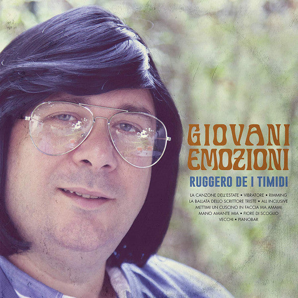 Vinyl record cover featuring Ruggero De I Timidi in sunglasses.