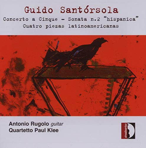 CD cover featuring a black bird on a red abstract background.