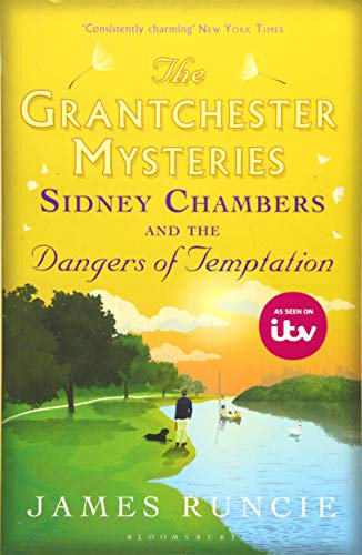 Book cover: yellow background, riverside scene, and title “Grantchester Mysteries.”