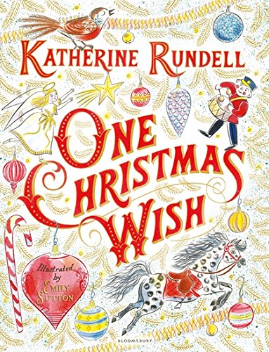 Book cover for "One Christmas Wish" with festive illustrations and lettering.