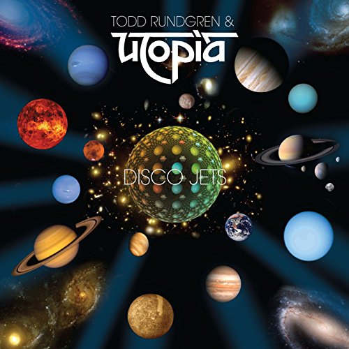 Album cover with planets and stars, titled "Todd Rundgren & Utopia - Disco Jets".