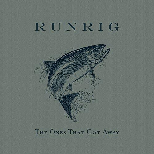 Runrig album cover: a leaping salmon illustration on a grey background.